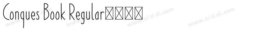 Conques Book Regular字体转换